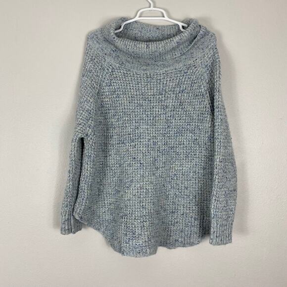 Free People Dylan Tweedy Cowl Neck Sweater Large - Picture 2 of 9